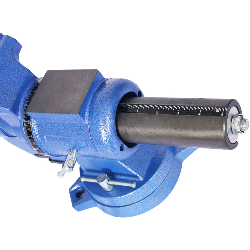 Heavy Duty 5" Multi Jaw Rotating Bench Vise With 360 Degree Swivel Base And Head