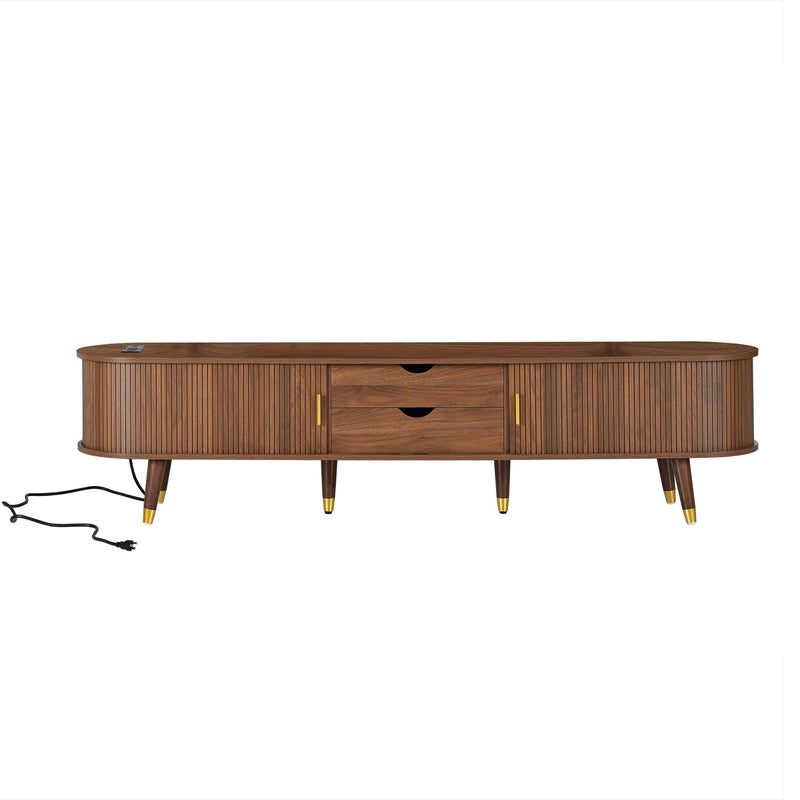 TV Stand & Coffee Table Set With Charging Station