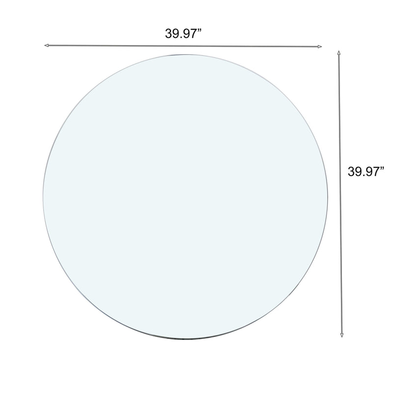 Round Tempered Glass Table Top