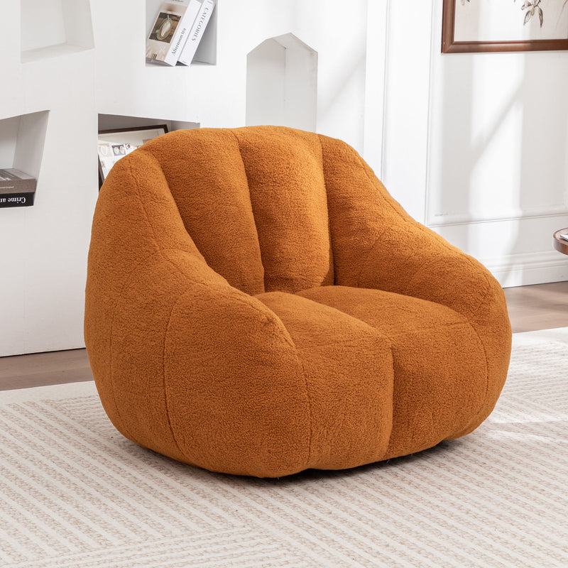 Comfy Bean Bag Chair With Memory Foam Filler, Tufted Soft