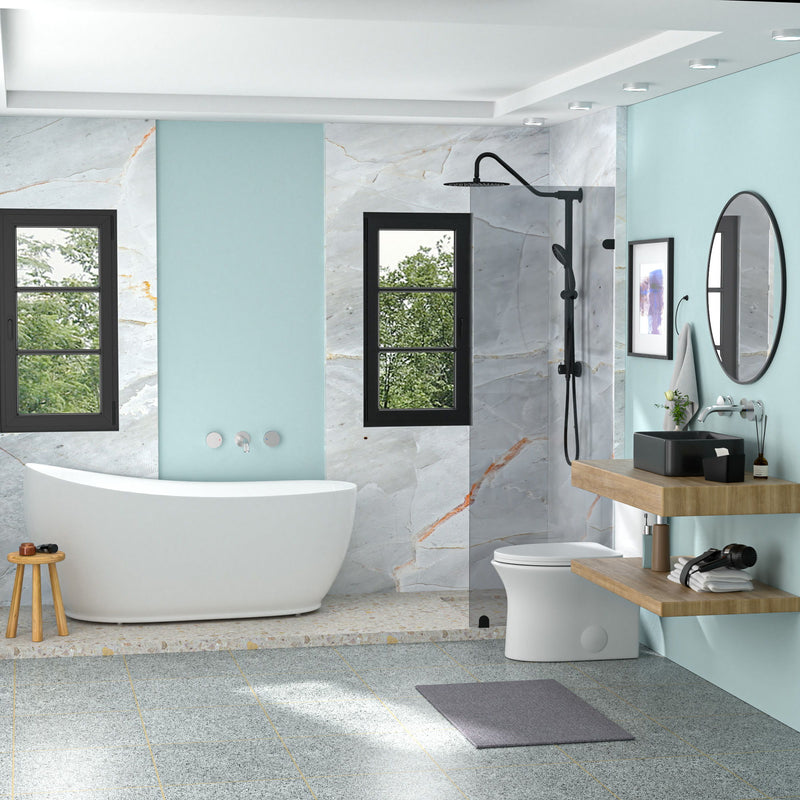 Sleek Ceramic Rectangular Vessel Bathroom Sink