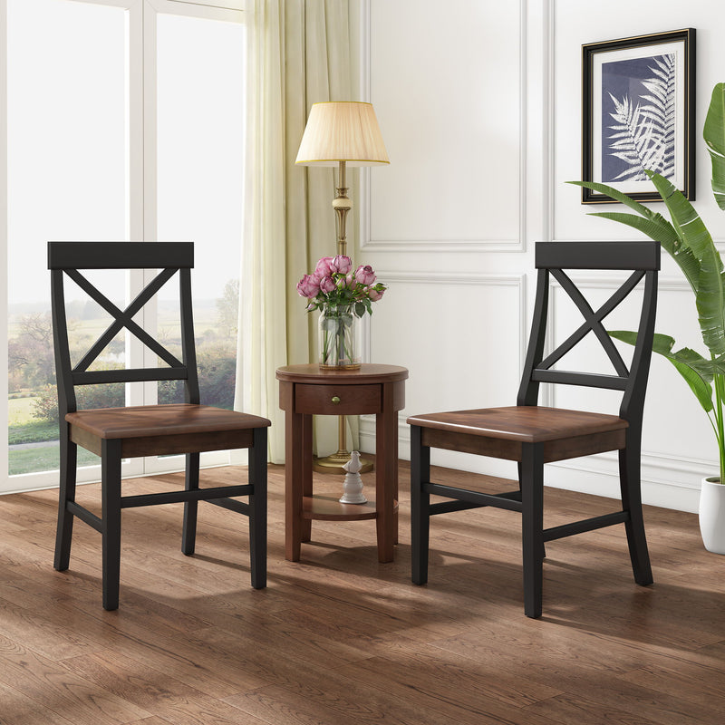 Plethora - Dining Chair With X Shaped Back (Set of 2)