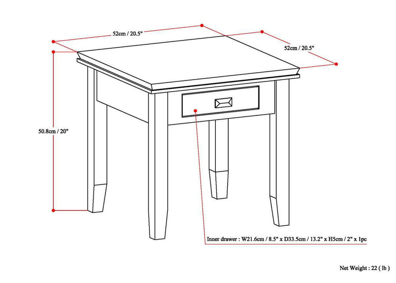 Artisan - Handcrafted End Table