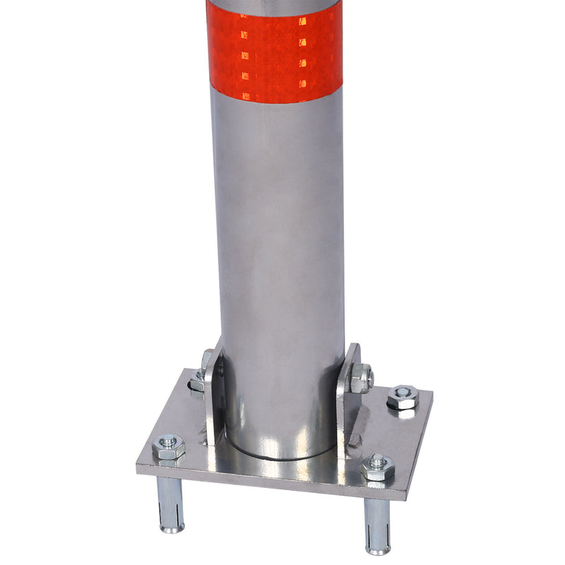 Parking Bollard Pole Barrier With Lock For Car Parking Protection