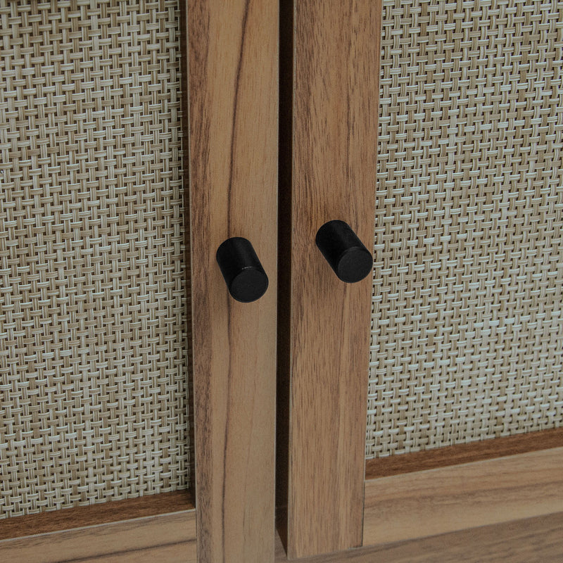 Modern Storage Closet For Bedroom, Entryway, Or Living Room - Walnut
