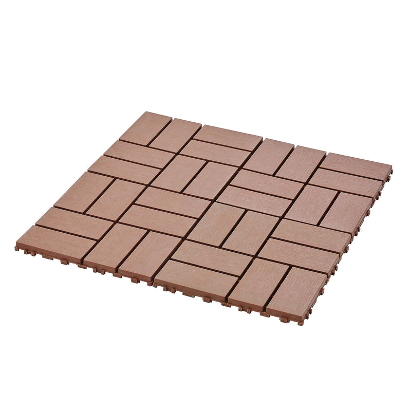 Plastic Interlocking Deck Tiles Patio Deck Tiles Waterproof Outdoor Use