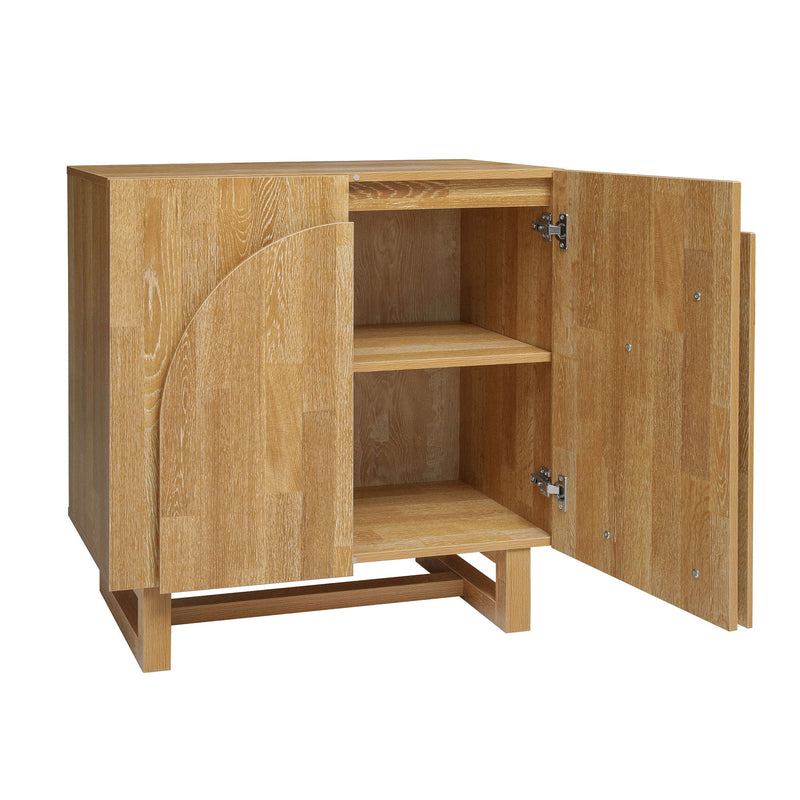 2 Door Cabinet, Suitable For Bedroom - Natural