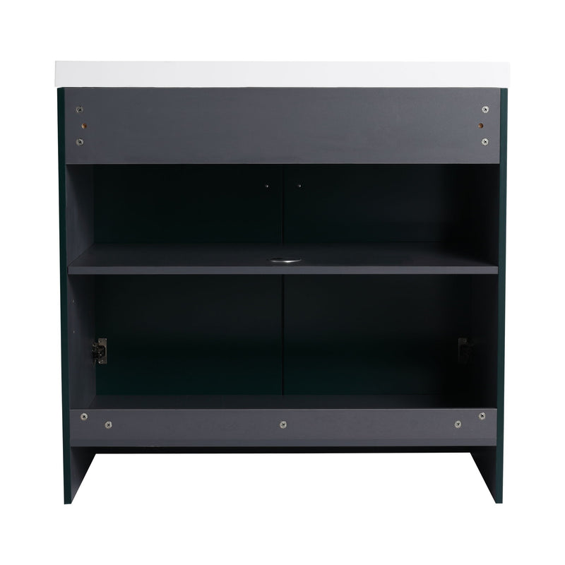 Modern Freestanding Bathroom Vanity With Soft Close Cabinet Doors