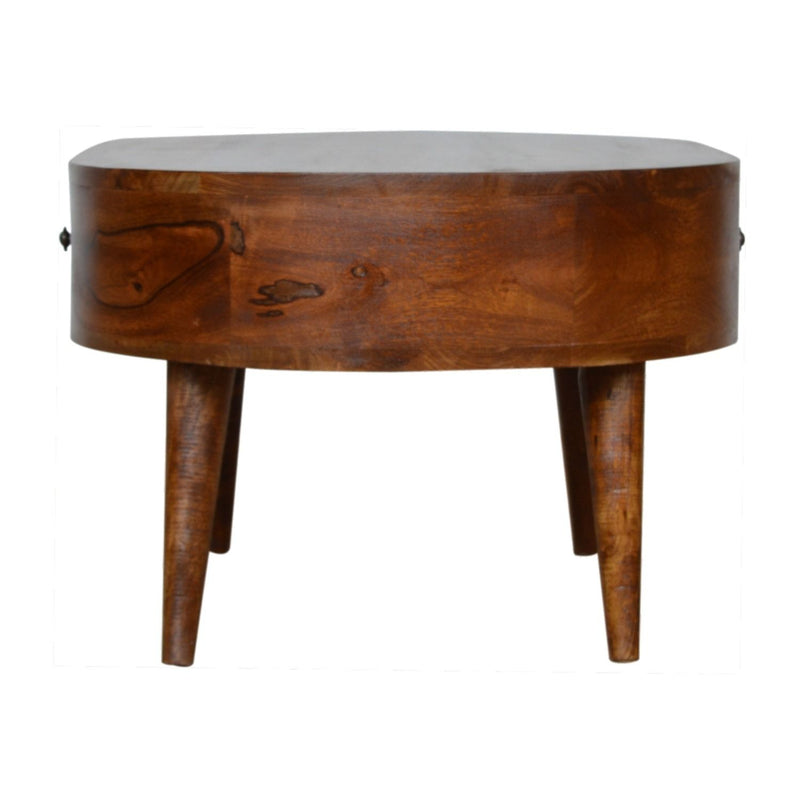 Rounded Wood Table
