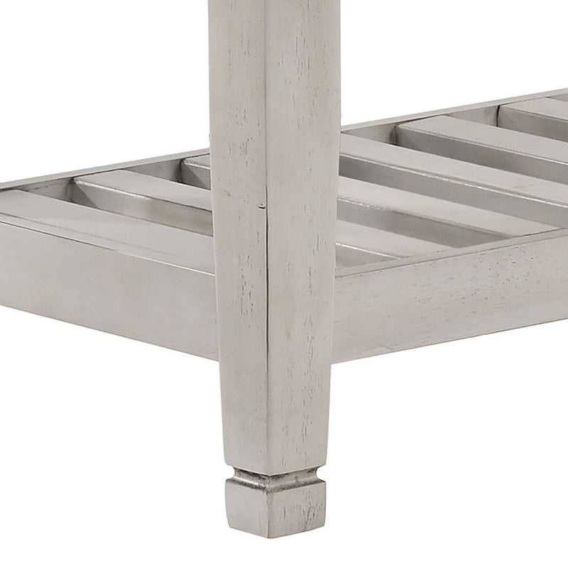 Bench With Upholstery Design - Ivory
