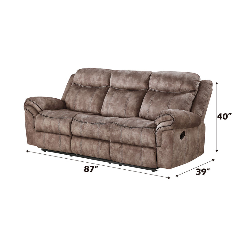 Zubaida - Two Tone Recliner Sofa With USB Port Drop Down Table