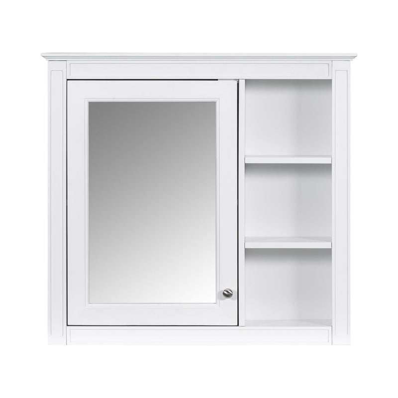 Wall Mounted Medicine Cabinet With Mirror And 3 Open Shelves