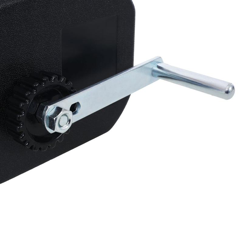 Reversible Electric Trailer Winch For Boats Up To 5000 Lbs With Galvanized Wire Rope And Casing - Black