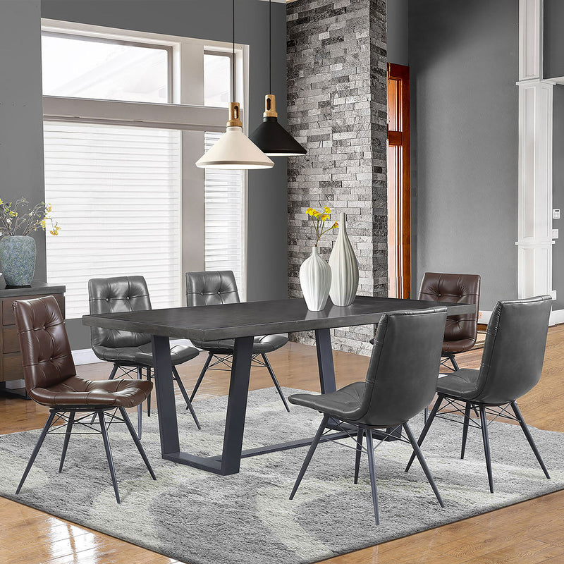 Tufted Back Dining Chairs (Set of 4) - Black