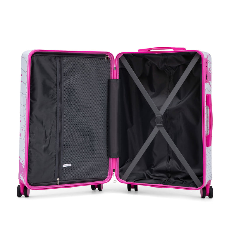 Luggage With Printed Pattern, Combination Lock