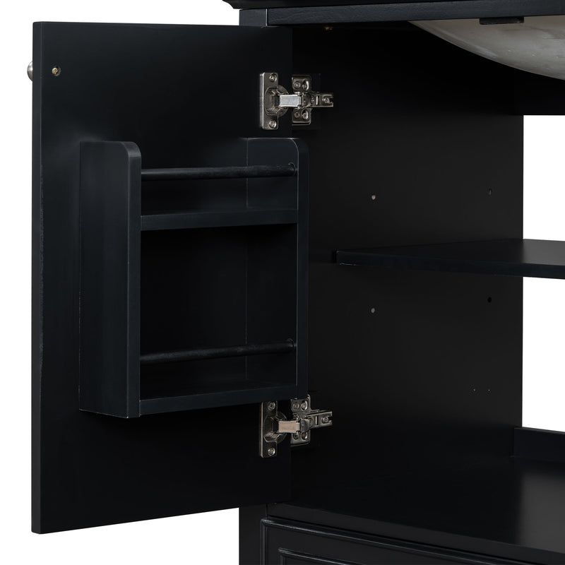 Modern Bathroom Vanity Base Only With Doors And Drawer