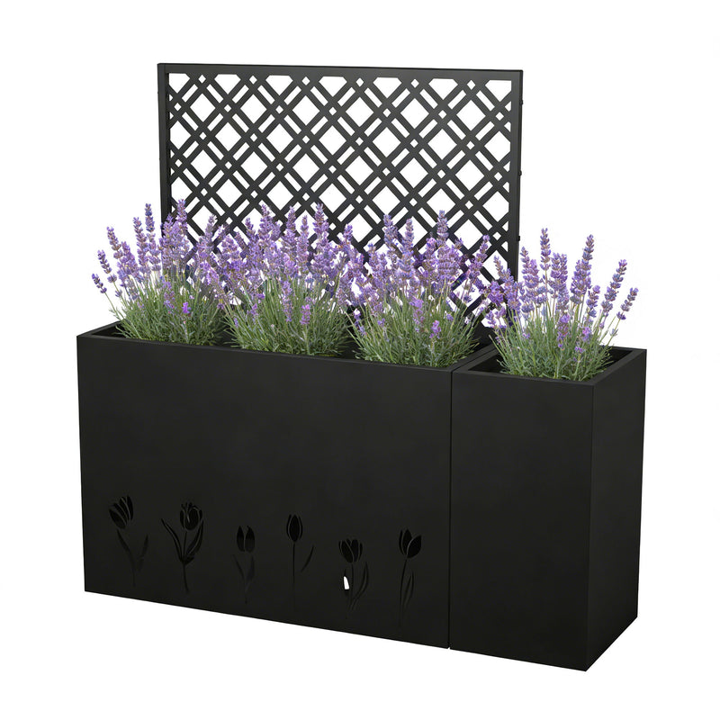 Tall Planter Raised Garden Bed With Trellis