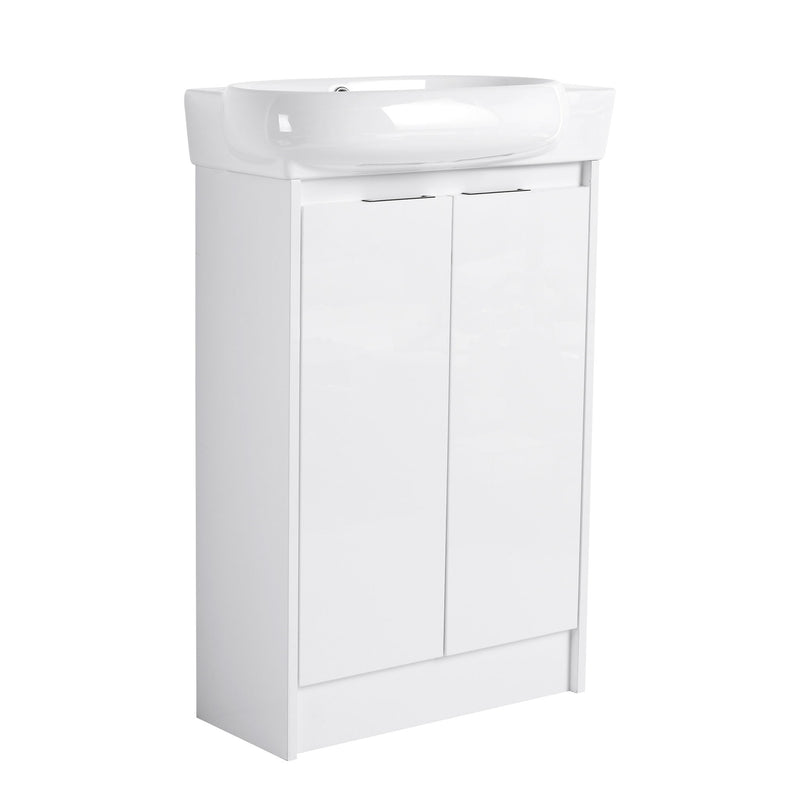 Freestanding Bathroom Vanity & Sink, Soft Close Doors