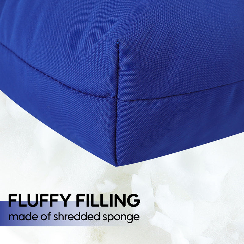 2 Piece High Back Patio Chair Cushion Set