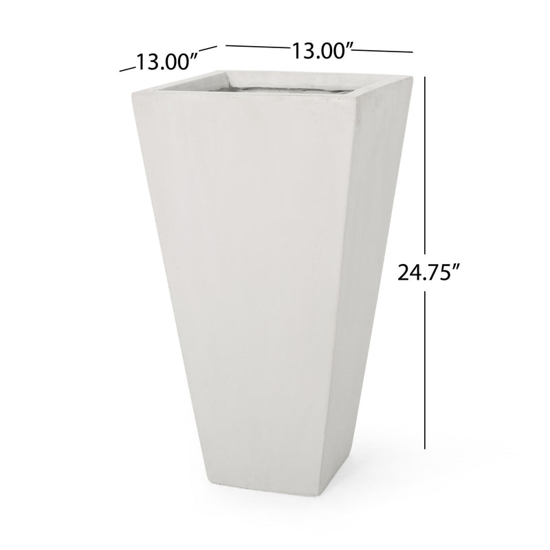 Outdoor Modern Cast Stone Planter