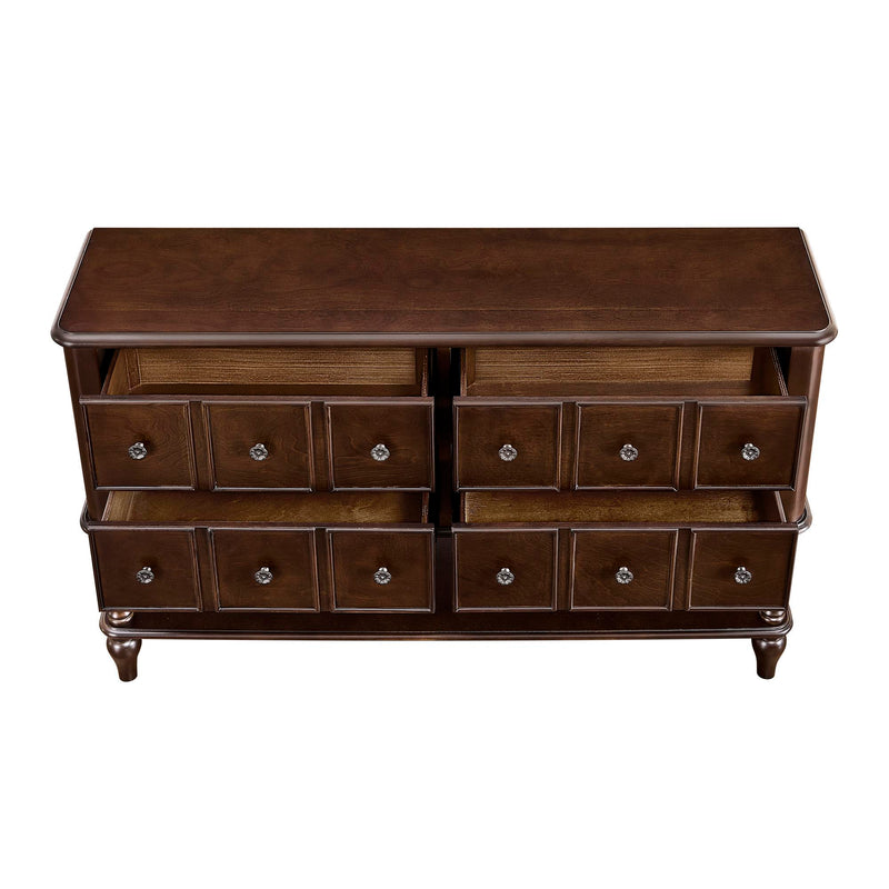 Console Table, Entryway Sofa Table With 4 Storage Drawers And Open Shelf - Espresso