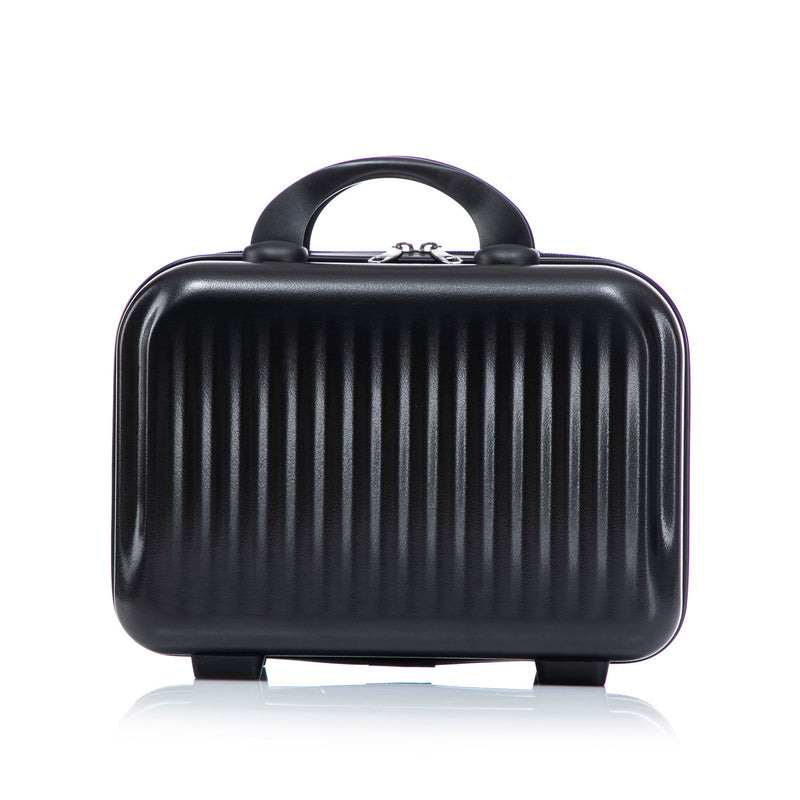 Luggage Set With Cosmetic Case, Combination Lock, Front Opening Design