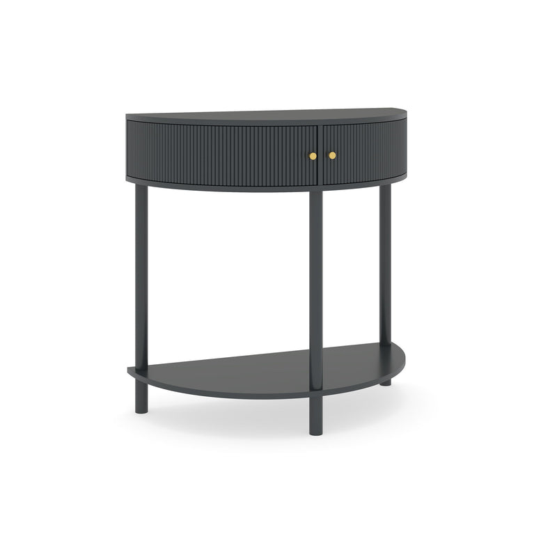 Demi Lune - Console Table With 2 Storage Drawers