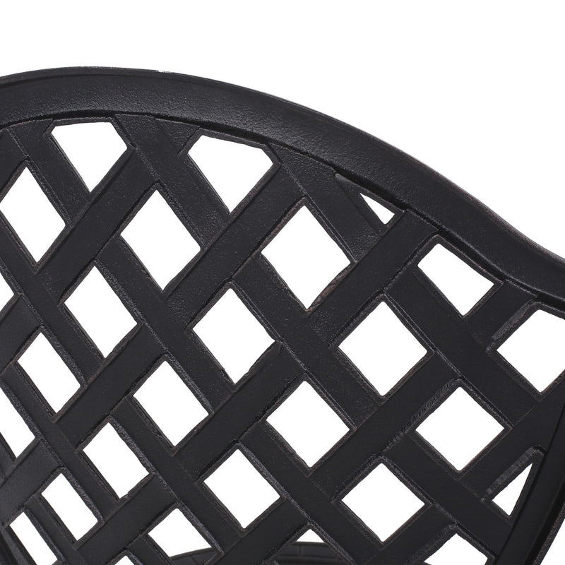 Bono Metal Bistro Set - Black