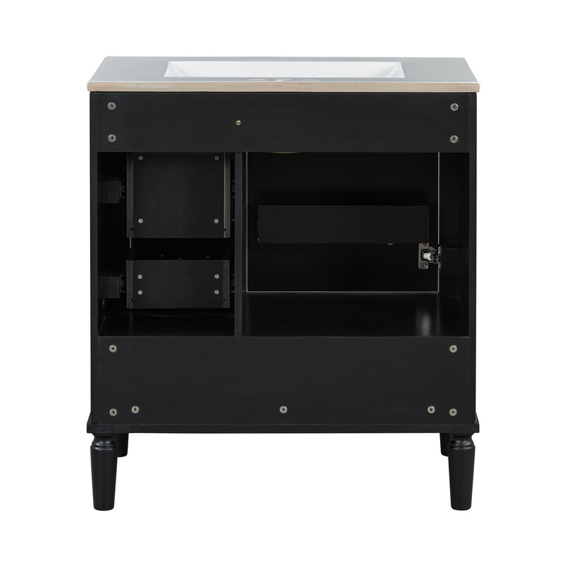 Traditional Bathroom Vanity Set With Soft Close Doors