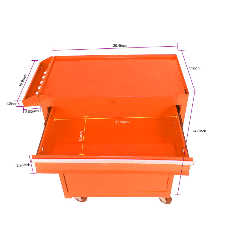 High Capacity Rolling Tool Chest With Wheels And Drawers, Storage Cabinet