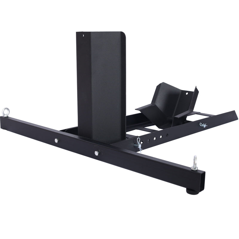 Heavy Duty Adjustable Motorcycle Stand / Wheel Chock 1800 Lb Capacity - Black