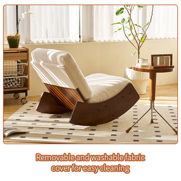 Comfortable High-Quality Upholstery Glider Rocking Chair